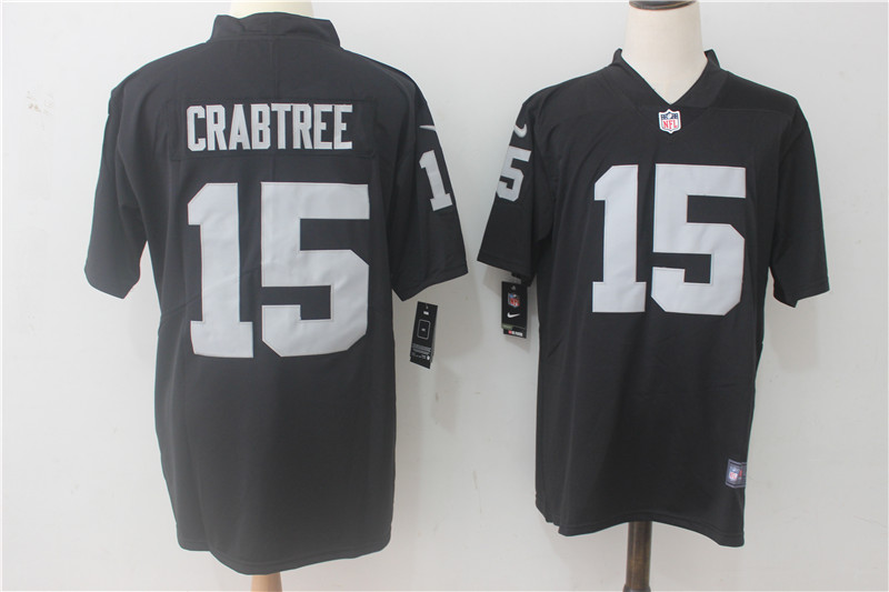 Men's Las Vegas Raiders Michael Crabtree #15 Black Jersey